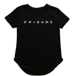 Friends TShirt | Extra Small | “Friends” Tee | Black